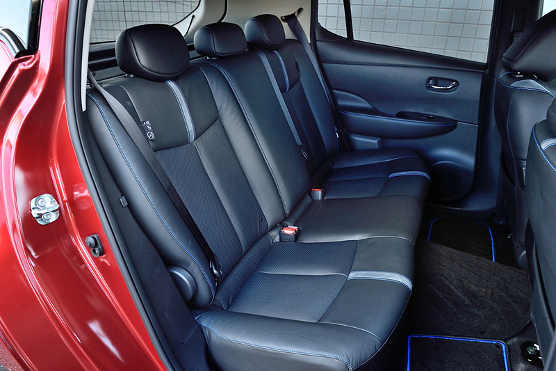 40kWhの「リーフ G」ではオプションとなる本革シートが、リーフ e＋ Gは標準装備となる