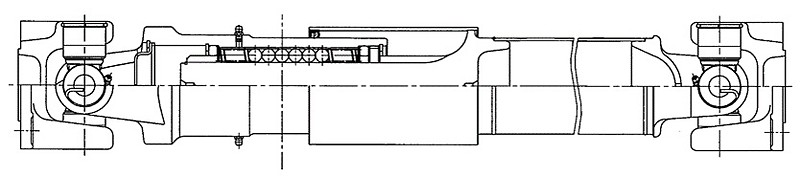 バス用ボールスプライン付推進軸