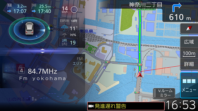 サブウィンドウのサイズは大中小の3種類用意。ウィンドウの境界部分をドラッグすることでカンタンにサイズ変更可能だ