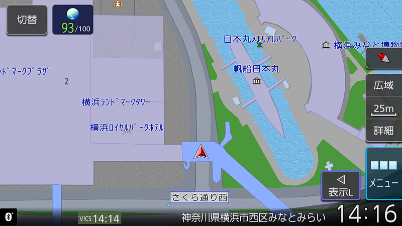 各スケールでの市街地図表示。実際はもっと細かく用意されている