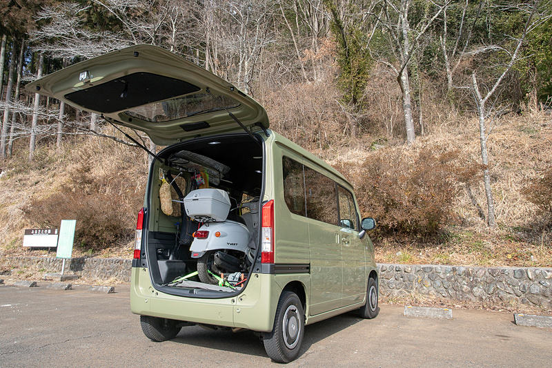 ただいまN-VAN。想定外のことがあったけど楽しかった。でも、おかげでまた来る理由ができた。もし、読者の方が檜原村に来た時、村営駐車場に緑の14番が止まっていたら、それは再戦中の私です