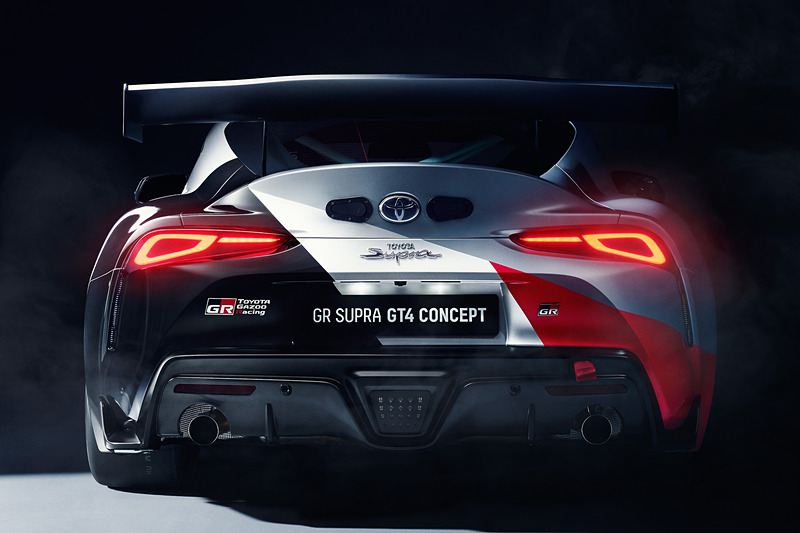 新型「スープラ」をベースにしたレーシングスタディモデル「GR Supra GT4 Concept」