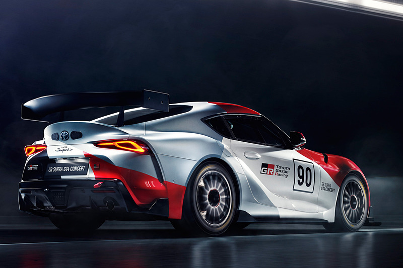 新型「スープラ」をベースにしたレーシングスタディモデル「GR Supra GT4 Concept」