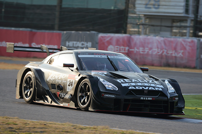 SUPER GTのGT300クラスなどで活躍するGT3マシンがテスト走行していた