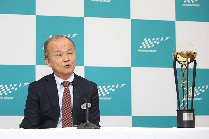 2019年のF1 日本グランプリのチケット情報などを説明する株式会社モビリティランド 代表取締役社長 山下晋氏