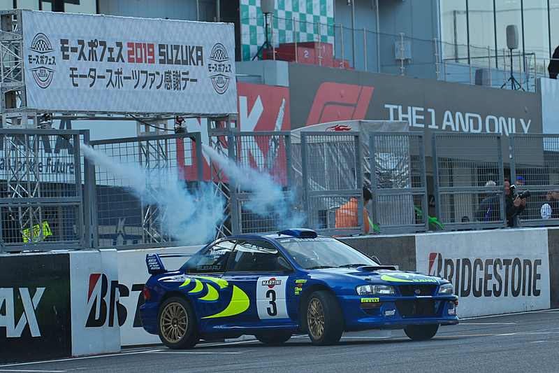 3台のスバルレースマシンの競演イベント「SUBARU STI WRブルーに宿るチャレンジングスピリット」