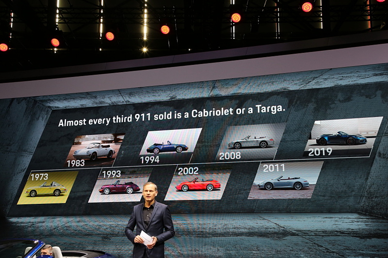 プレスカンファレンスでは、ポルシェAG 代表取締役社長 オリバー・ブルーメ氏がプレゼンを行なった