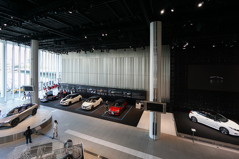 車中泊体験プログラム「＃日産でやってみよう車中泊」が開催された日産グローバル本社 ギャラリーの一角