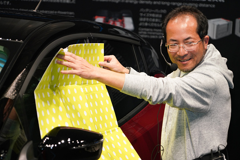 サイドはこのように目隠しする予定