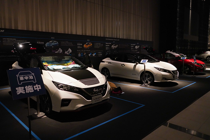 22時にギャラリー内は消灯された。おやすみなさ～い。記者はこれにて退場しました