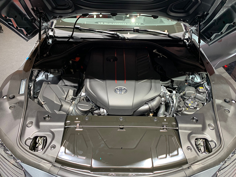 新型スープラのエンジンレイアウト