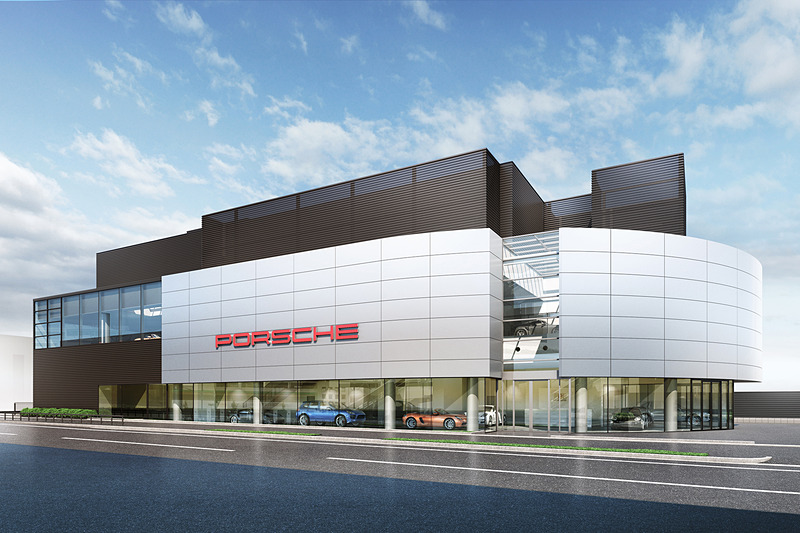 4月6日にオープンする「ポルシェセンター長久手」