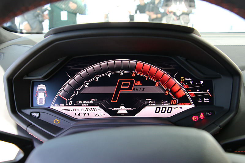 コルサ選択時のメーター表示