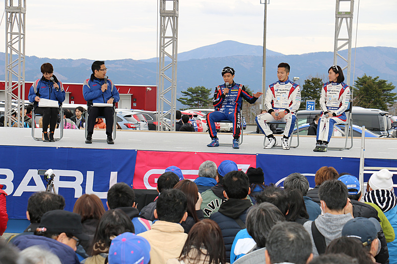 SUPER GT、ニュルブルクリンク24時間レース、86＆BRZレースなど、レースカテゴリー別に選手や監督などのトークショーを実施。それぞれのレースが持つ魅力や特徴、シーズンに向けた意気込みなどが語られた