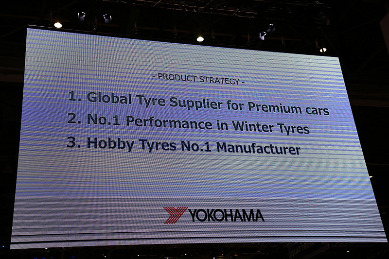 中期経営計画のタイヤ消費財戦略で柱となるのが「プレミアムカー向けタイヤ」「ウィンタータイヤ」「ホビータイヤ」
