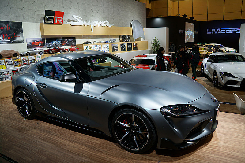 トヨタ自動車の新型「スープラ」（写真は大阪オートメッセで公開された国内仕様）