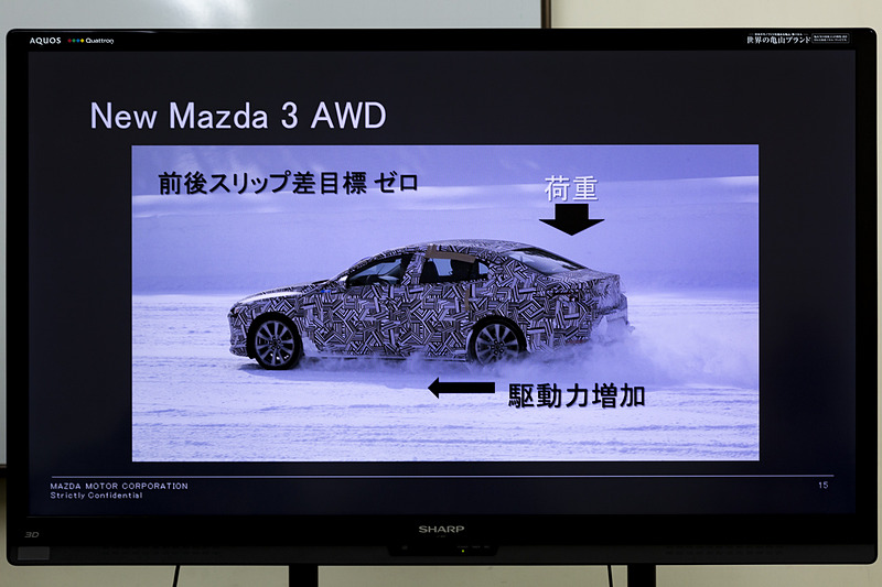 新型「Mazda3」の4WD制御