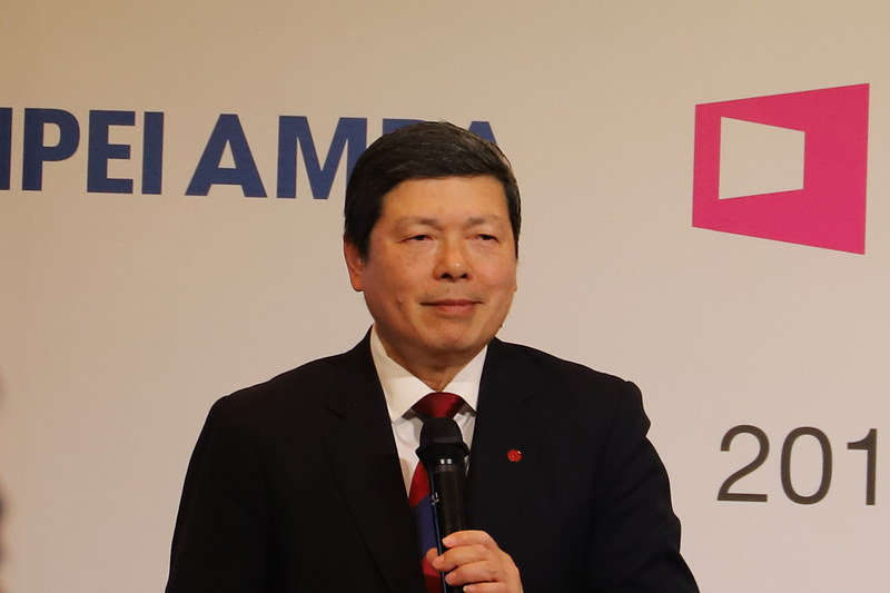 台湾貿易センター President＆CEO 葉明水氏が来日して、「TAIPEI AMPA 2019」「COMPUTEX 2019」「FOOD TAIPEI 2019」の合同記者発表会が開催された