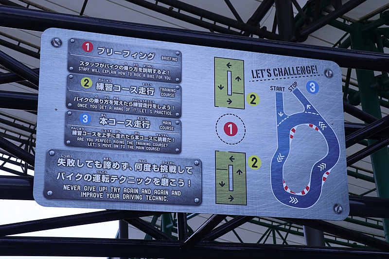 キッズバイクトレーニングの案内パネル
