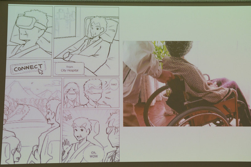 これにより例えば寝たきりの人も、お出かけ体験ができるようになる