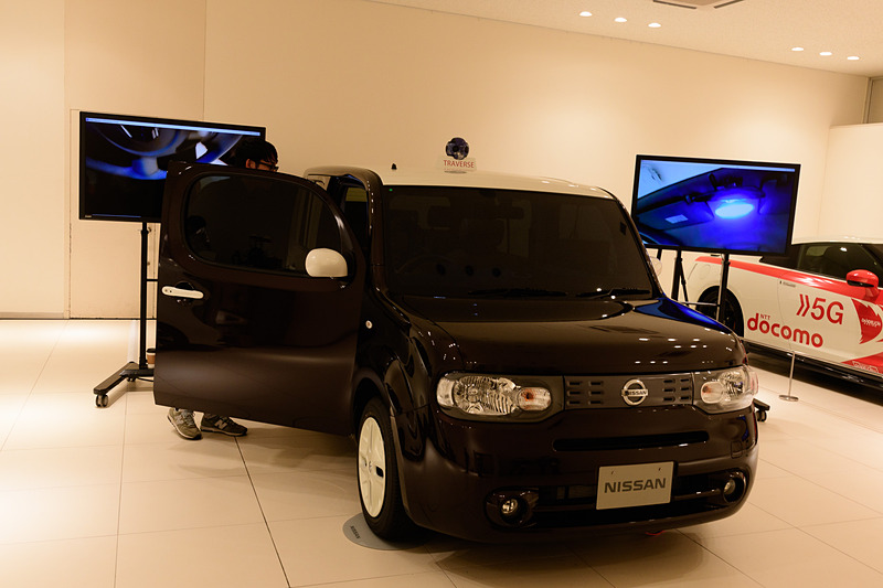 参考のために展示されていたI2V第1世代のキューブ。ニッサンベアのみが登場していた