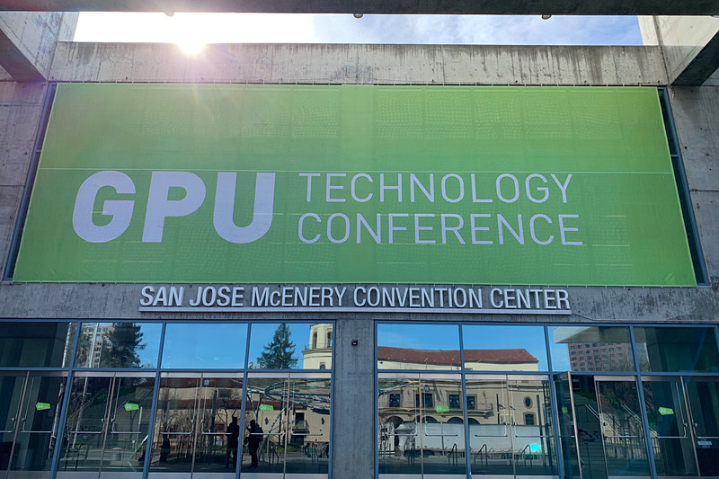 数多くの自動運転技術が発表されるNVIDIA「GTC 2019」の会場「San Jose McEnery Convention Center」