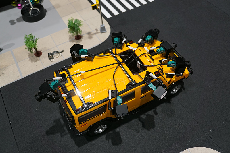 ソニーの「Safety Cocoon」というコンセプトを再現したスケールモデル