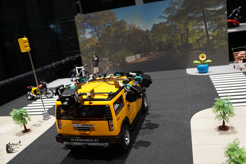 ソニーの「Safety Cocoon」というコンセプトを再現したスケールモデル