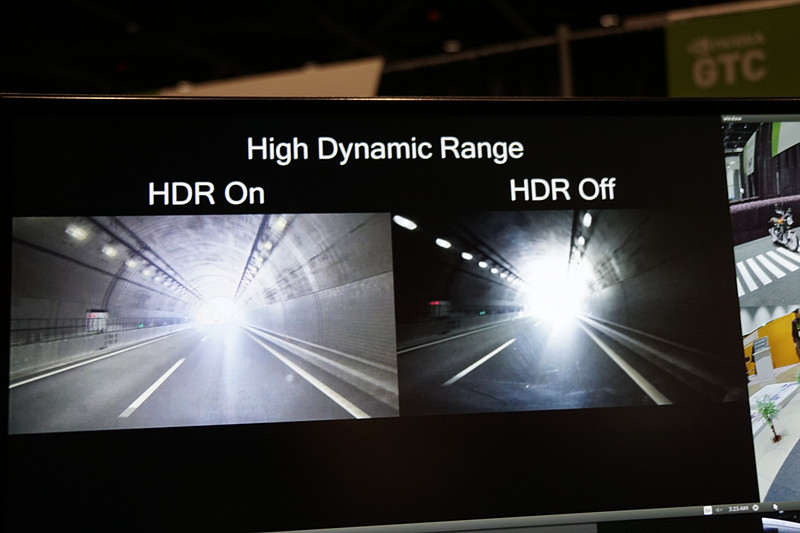 HDR撮影のON、OFFを比較する映像