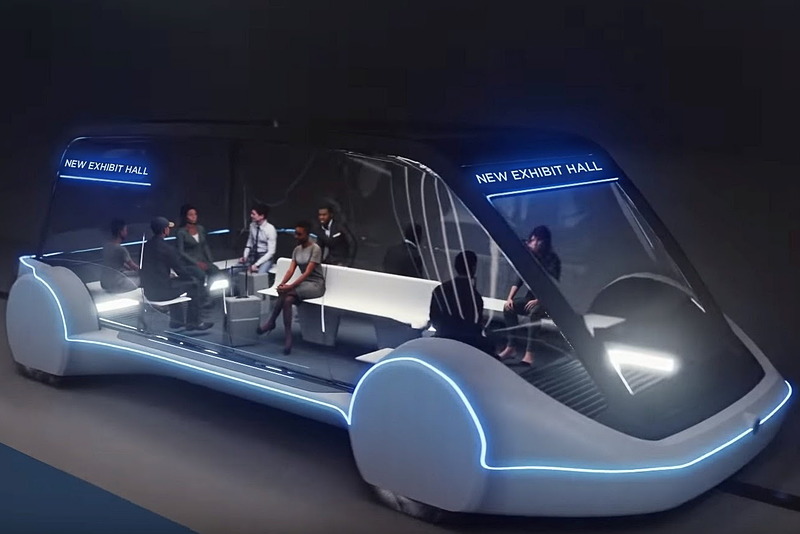 ラスベガス観光局が計画を承認した「高速地下シャトル」のイメージ図