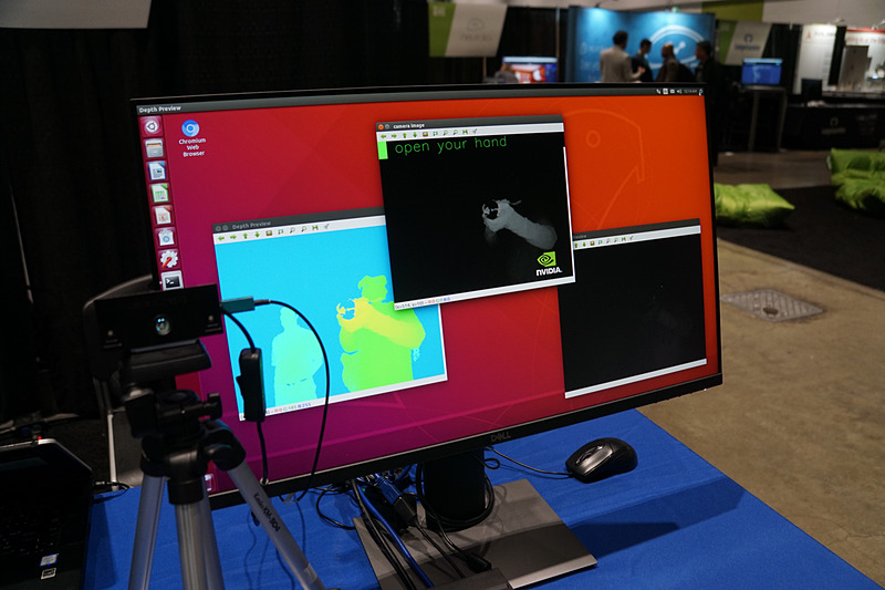 ジェスチャー認識機能のデモ