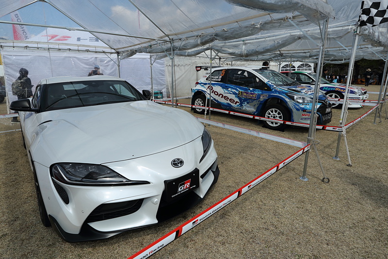 TOYOTA GAZOO Racing PARKに展示された新型「スープラ RZ」