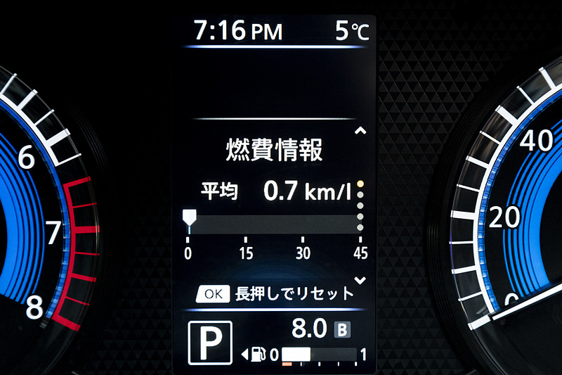 マルチインフォメーションディスプレイの表示