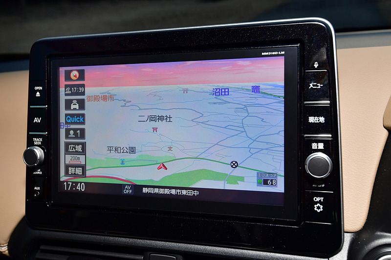 軽自動車で初めて9インチの大画面カーナビをディーラーオプションとして用意