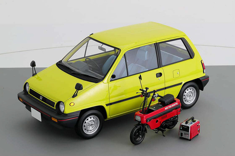 ホンダのデザインスタジオが制作した1/4 モックアップモデルも展示