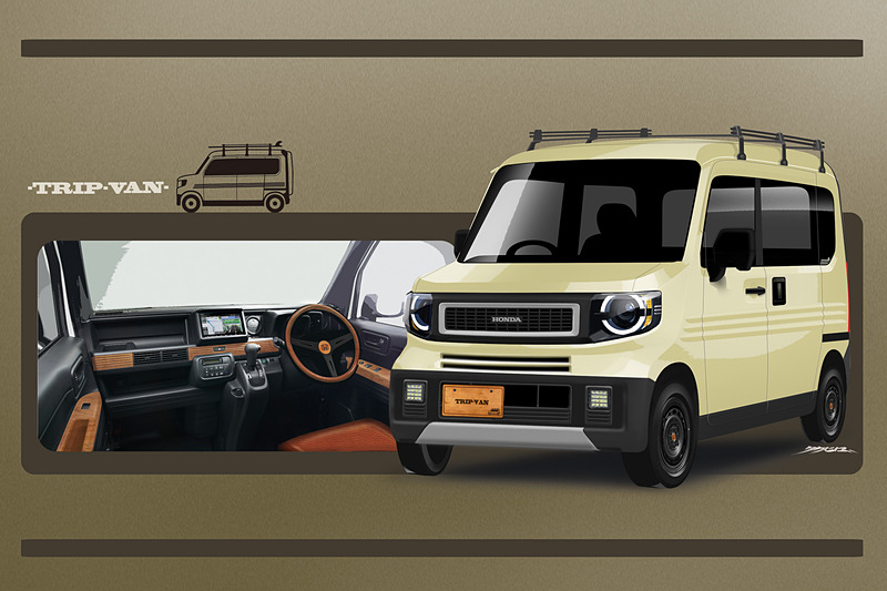 ホンダアクセスのコンセプトモデル「TRIP VAN」が「アウトドアデイジャパン東京 2019」に出展される