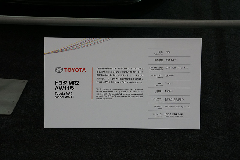 MR2は国産初の量産ミッドシップとして、Fun To Driveで気軽に乗れるスポーティ・パーソナルカーを目指して開発