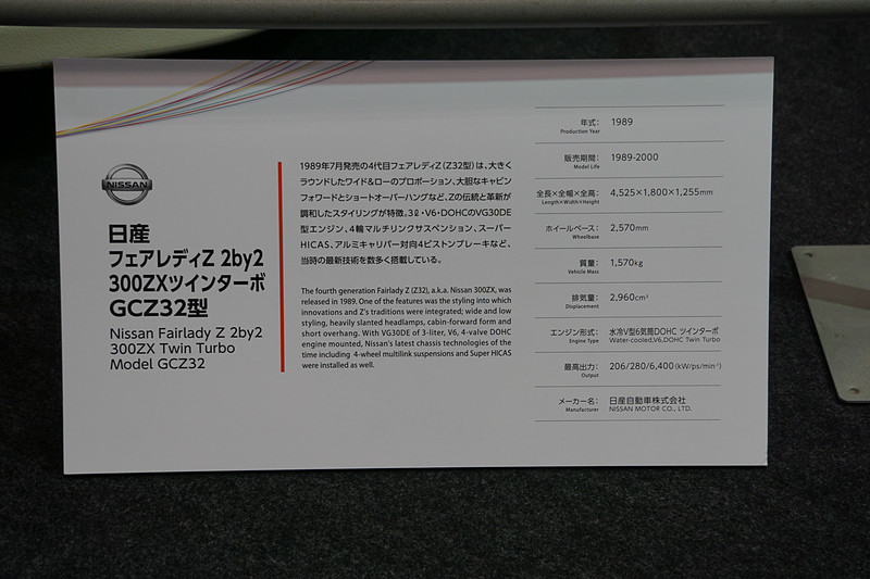 フェアレディZ（Z32型）。Zの伝統と革新を体現し、当時の最新技術を数多く搭載