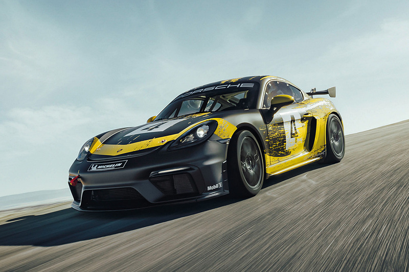 718 ケイマン GT4 クラブスポーツの走行イメージ
