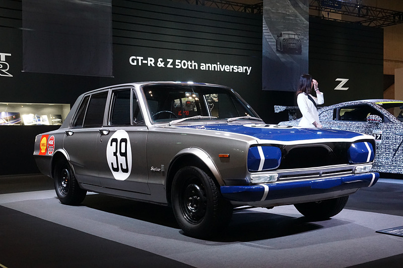 「スカイライン」をベースにレーシングモディファイが行なわれた「スカイライン 2000 GT-R」（1969年 PGC10型 JAFグランプリ優勝仕様車 No.39）