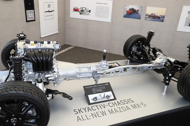 MX-5（日本名：ロードスター）のスカイアクティブシャシー
