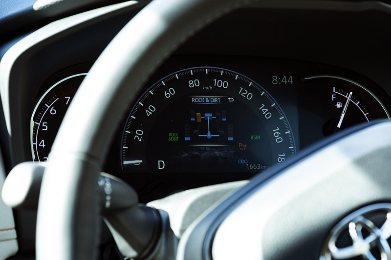 マルチテレインセレクトをROCK＆DIRTに設定して、いざ挑む