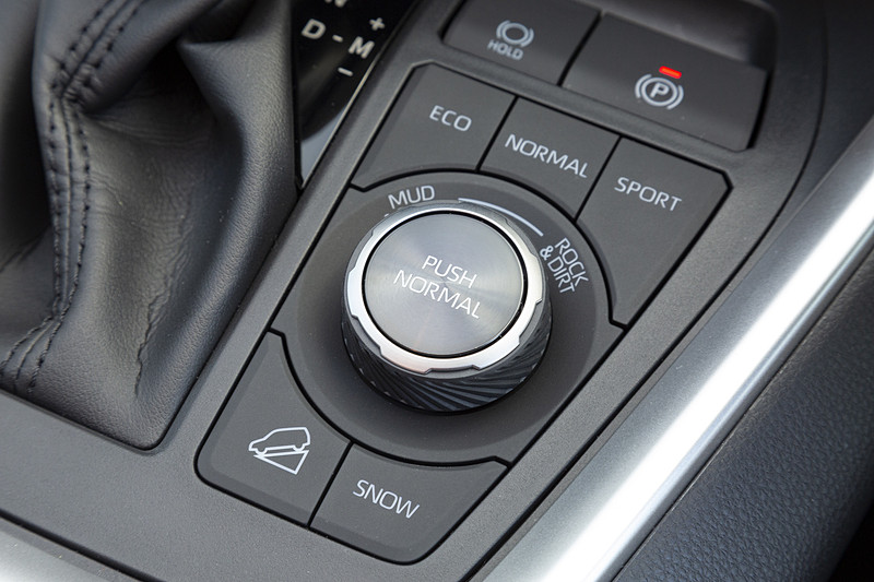 路面状況に応じてMUD＆SAND、NORMAL、ROCK＆DIRTを切り替えできる