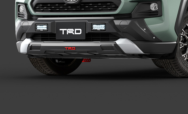 フロントロアガーニッシュ：3万7000円（税別）、フロントバンパーガーニッシュ（LED付）：6万5000円（税別）