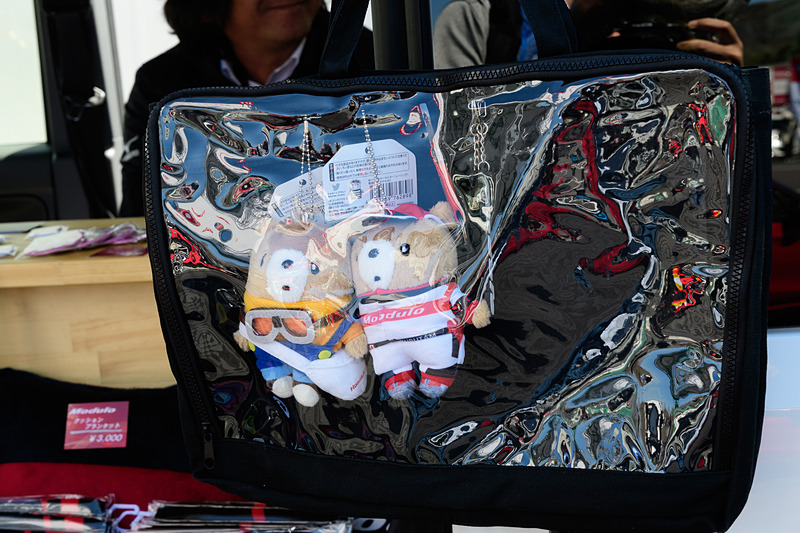 バッグの別の面。シースルーポケットがあり、デコしやすい