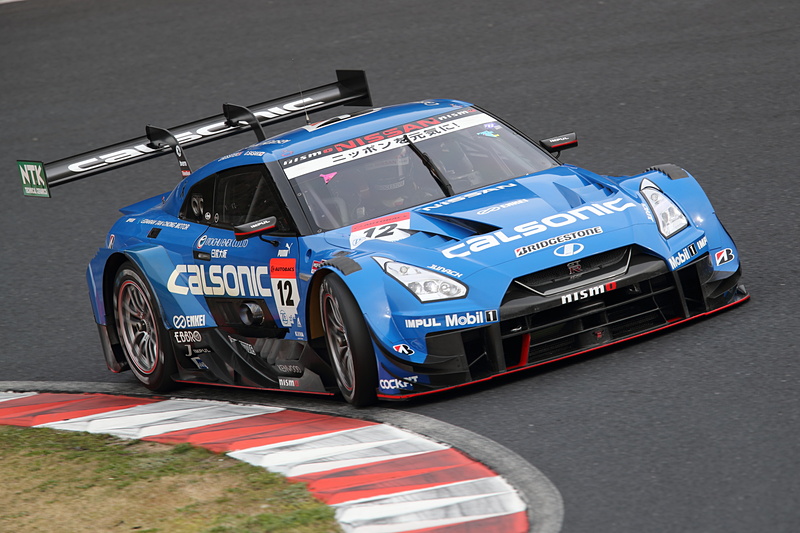 GT500クラス予選2位の12号車 カルソニック IMPUL GT-R（佐々木大樹/ジェームス・ロシター組、BS）
