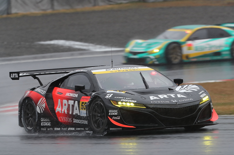 2位になった55号車 ARTA NSX GT3（高木真一/福住仁嶺組、BS）
