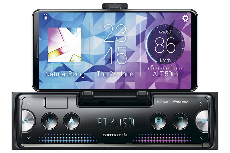1DINタイプのAVメインユニット「MVH-7500SC」