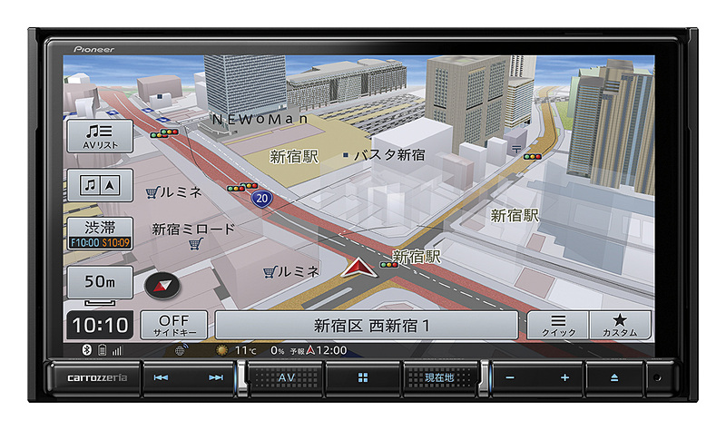 2DIN（180mm）メインユニットタイプ「AVIC-RZ710」