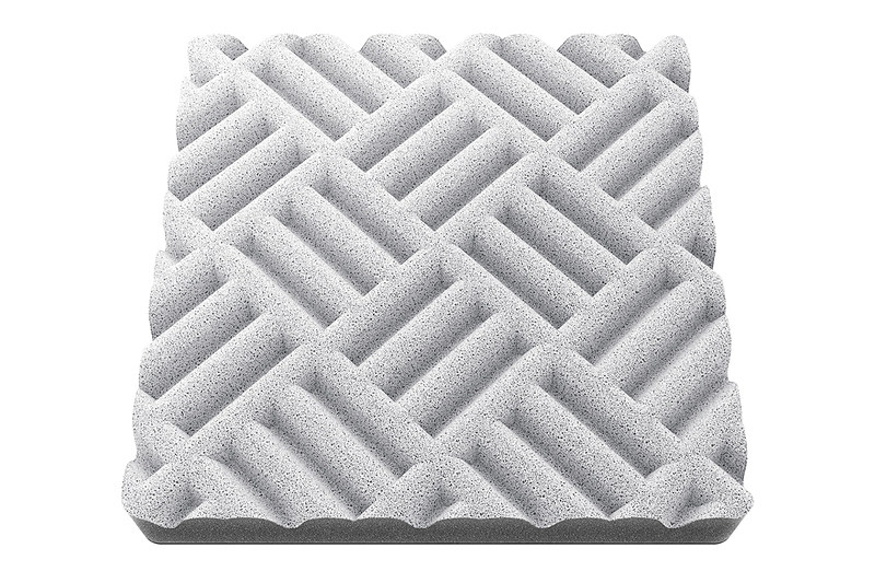 スピーカー裏のドアの振動や音の乱反射を防ぐマルチファンクションマット